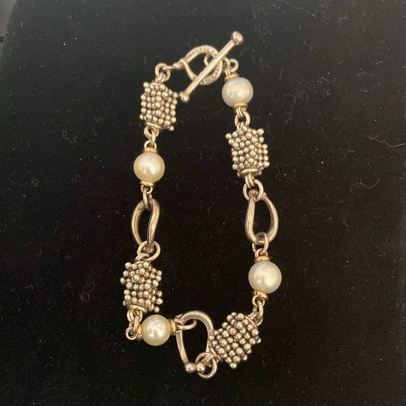 Michael Dawkins Silver and White Bracelet - Picture 3 of 5